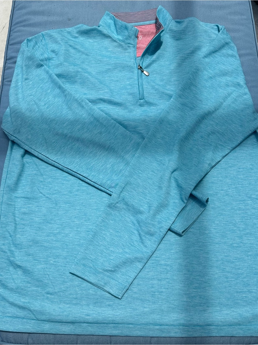 johnnie-O Coral Heather Logo Tee with Surf Graphic - Picture 4 of 11